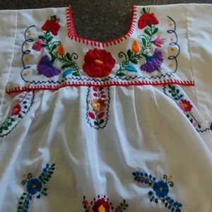 Authentic Mexican embroidered dress